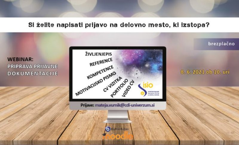 CDI-univerzum Priprava prijavne dokumentacije preko računalnika