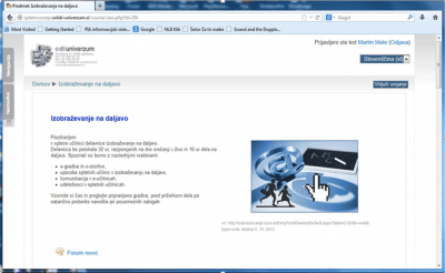 Izobraževanje na daljavo