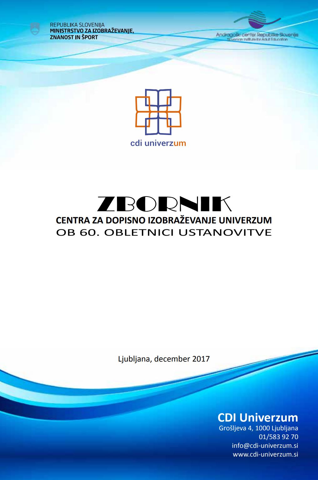 Naslovni ca Zbornika CDI Univerzum